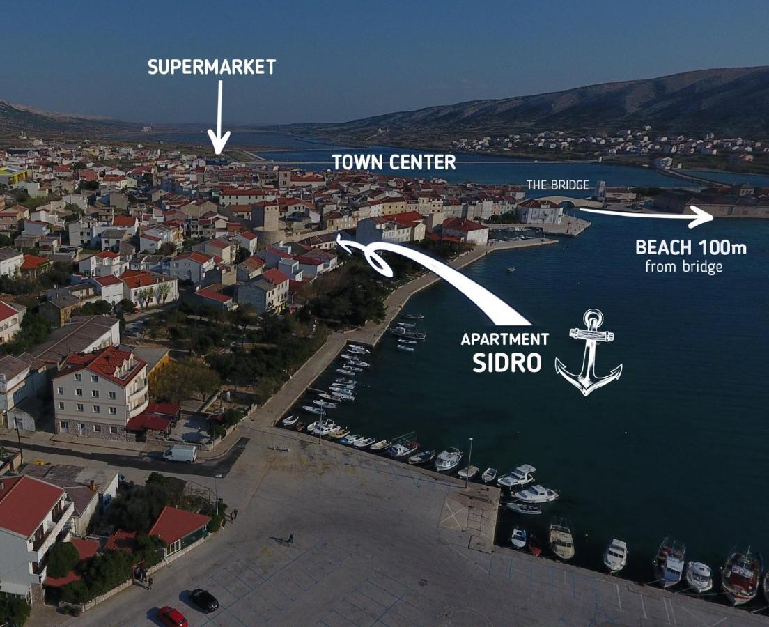 Apartment Sidro Pag Town Dış mekan fotoğraf